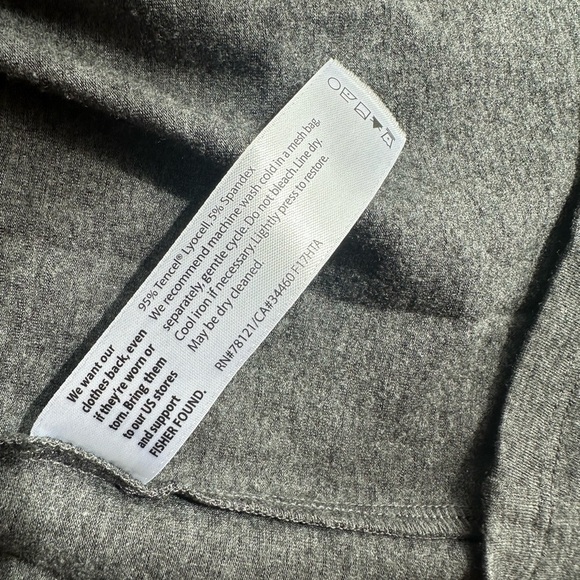 EILEEN FISHER  gray open stretchy knit tencel modal long open cardigan M petite - Picture 5 of 7